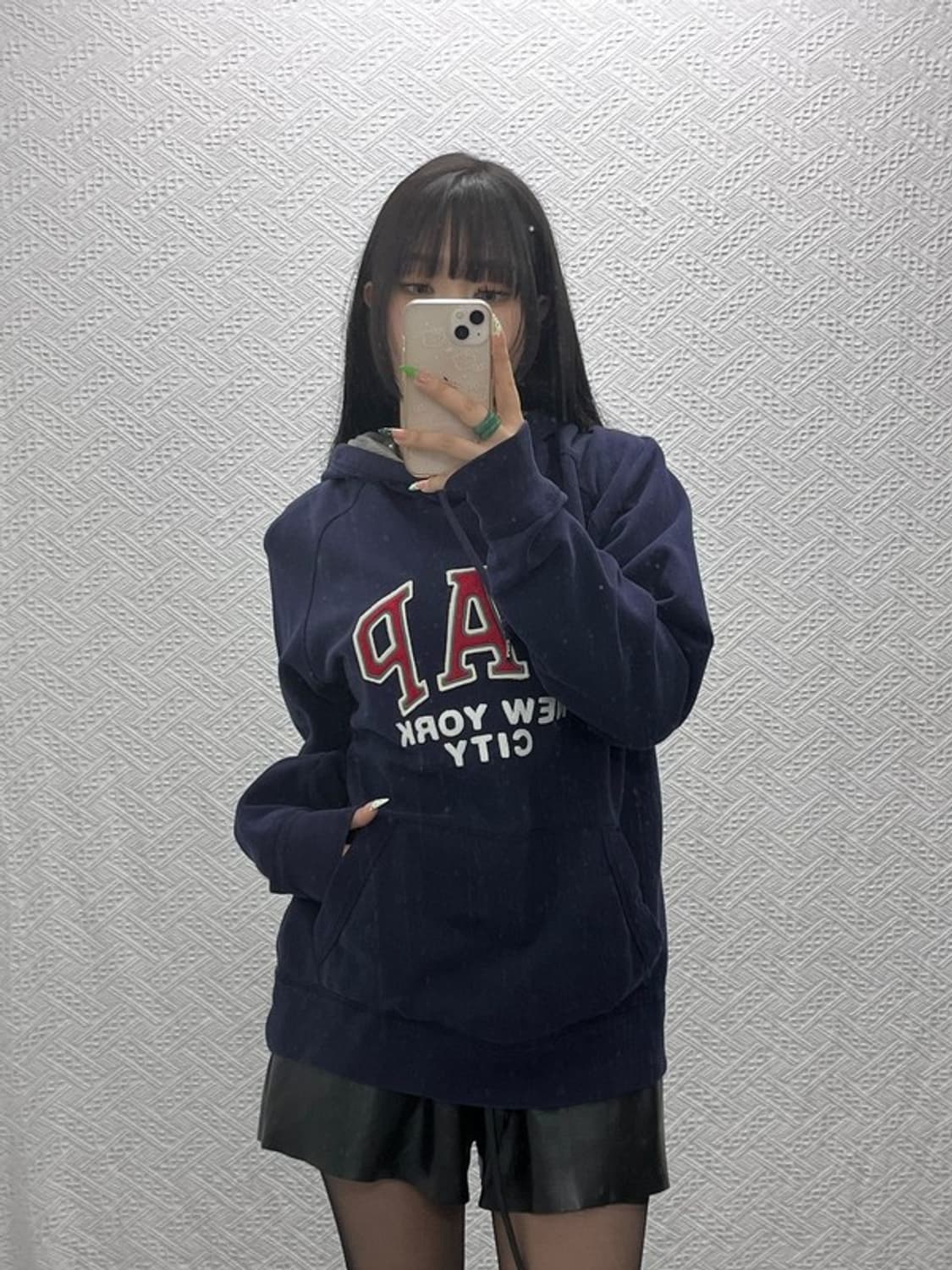 갭 올드스쿨 레트로 빈티지 빅로고 후드티 M C09345 상품이미지2