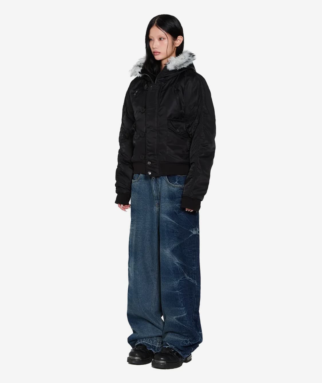 아캄 ma-1 후드 퍼  상품이미지3