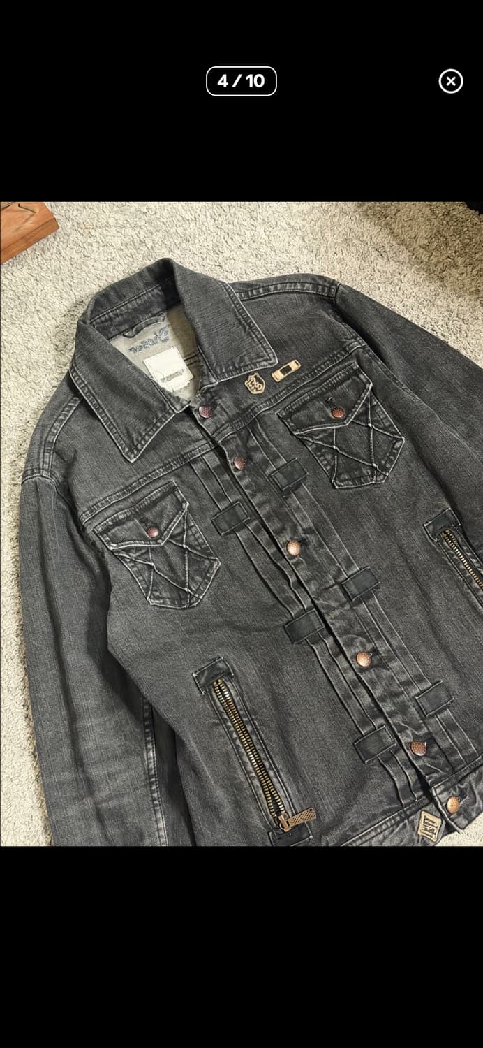 디젤 00’s y2k 블랙 데님 자켓 상품이미지2