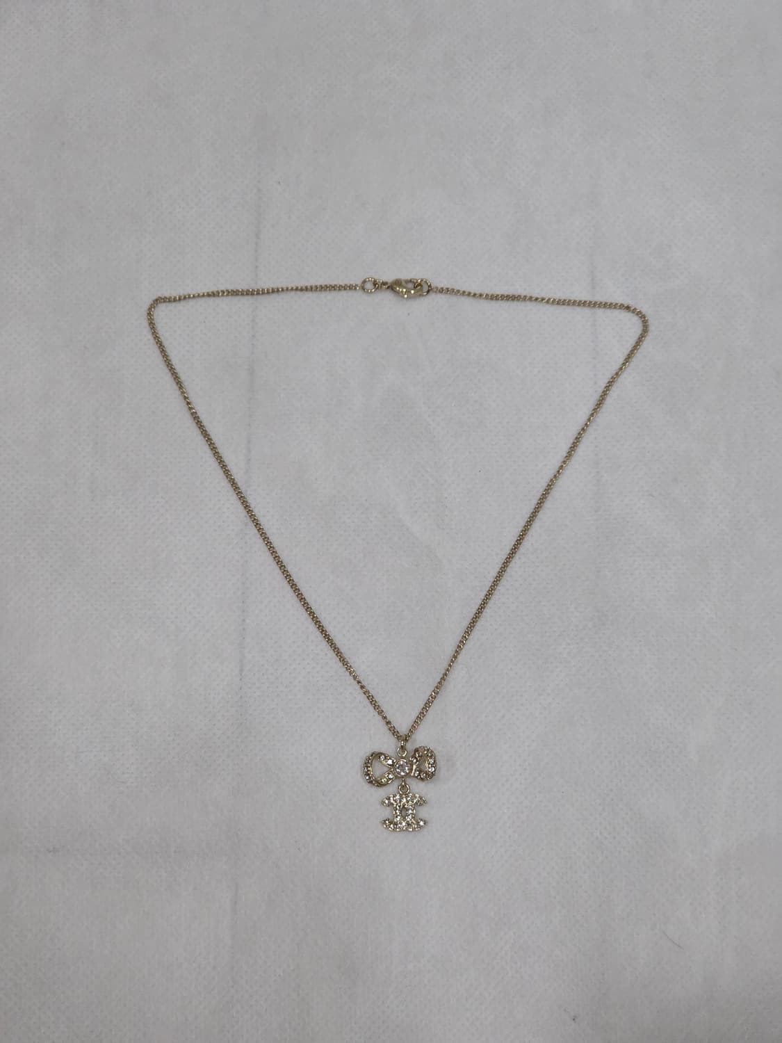 샤넬 라인스톤 리본목걸이 상품이미지9