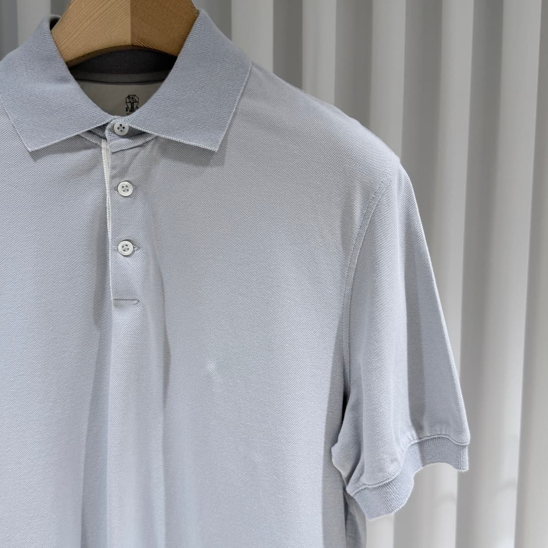 (A+/L) / 브루넬로쿠치넬리 슬림핏 폴로 카라 코튼 반팔 티셔츠 상품이미지4