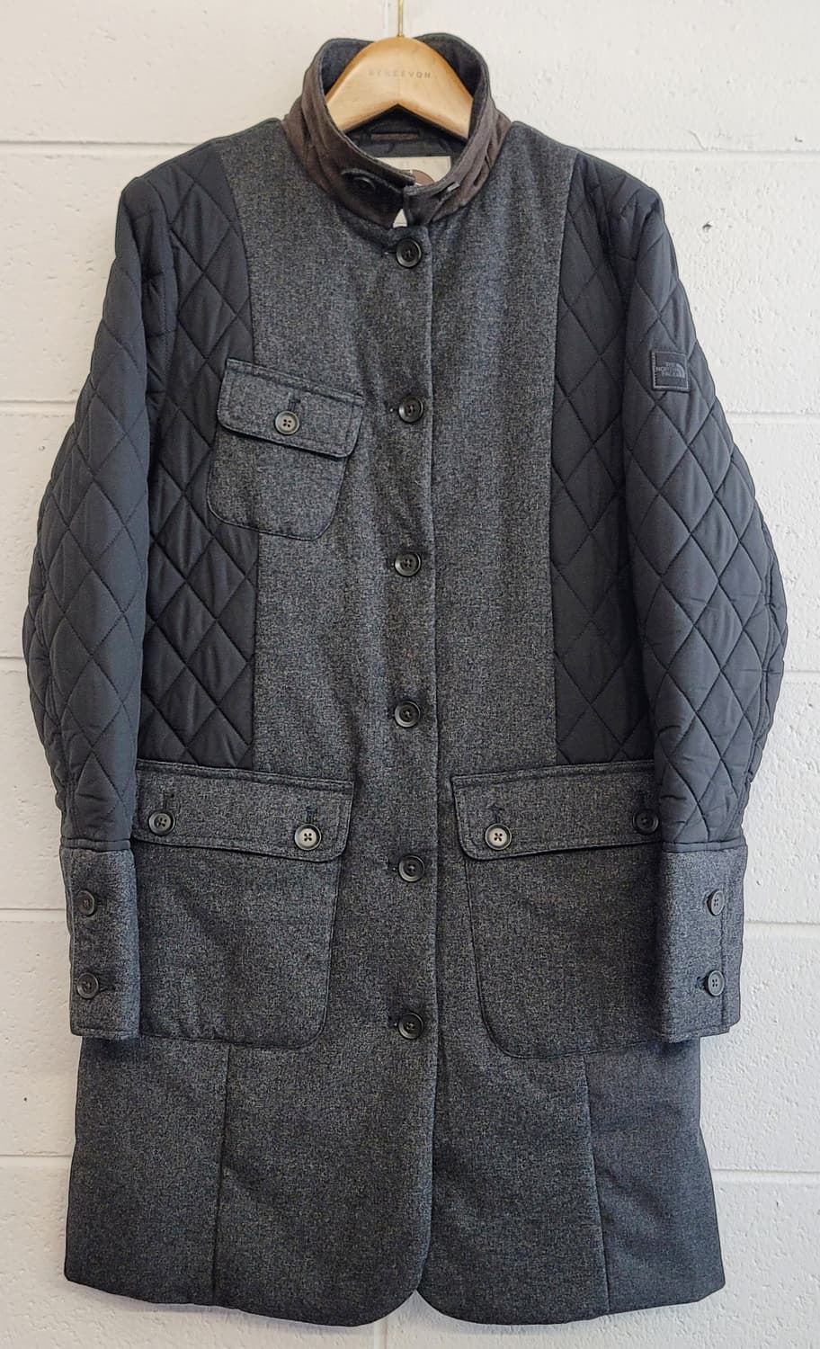 노스페이스 화이트라벨(여성용) 퀼팅 믹스 패딩코트(자켓) 판매 상품이미지1