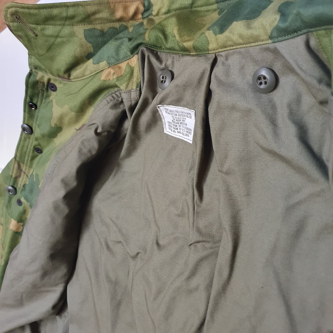 (M,37-41)리얼맥코이 M-65 자켓 MITCHELL PATTERN 상품이미지10