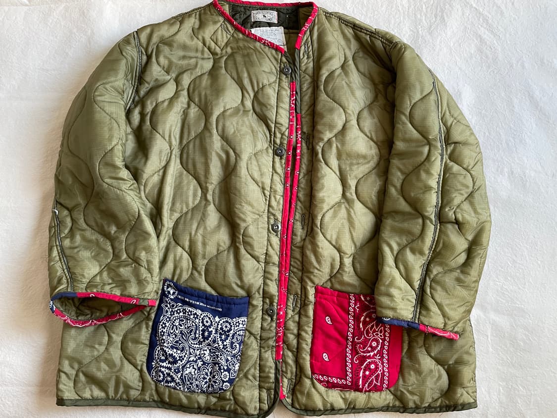 옴니피플 리메이크 반다나 밀리터리 빈티지 재킷 상품이미지1