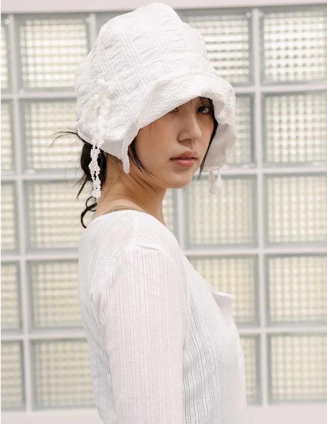 GORRO GORRA pure white bonnet 상품이미지1