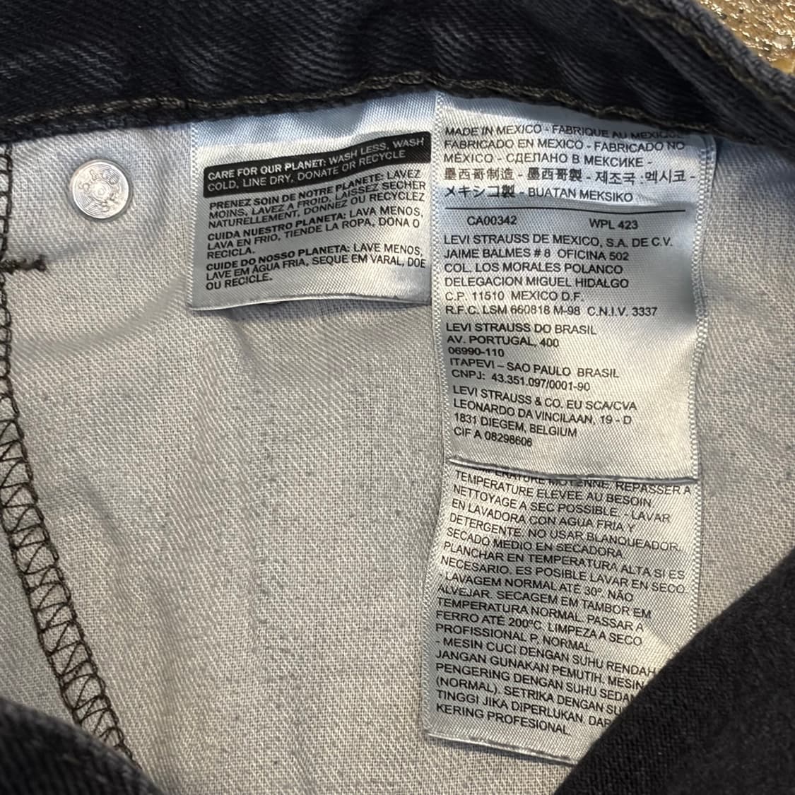 미국 빈티지 리바이스 505 블랙진 청바지 상품이미지9