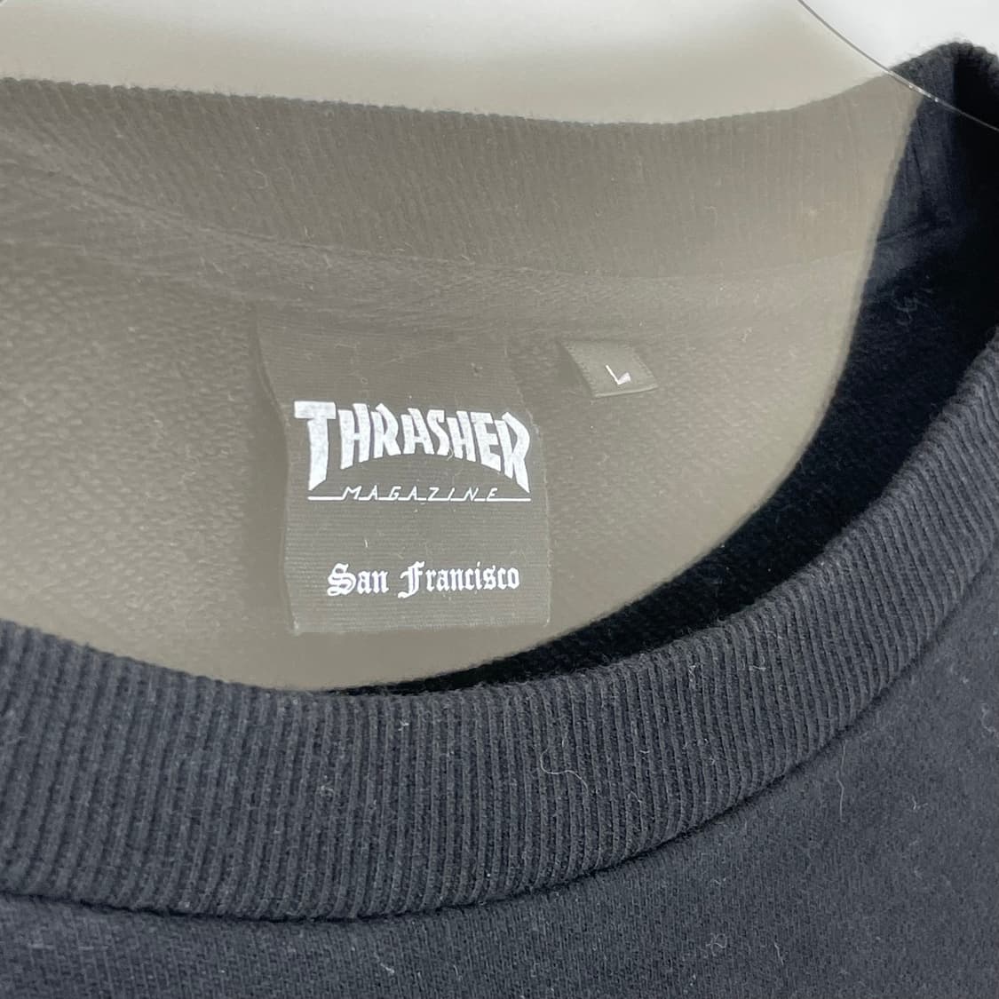 쓰레셔 맨투맨 traher 불꽃 자수 스웻셔츠 상품이미지2
