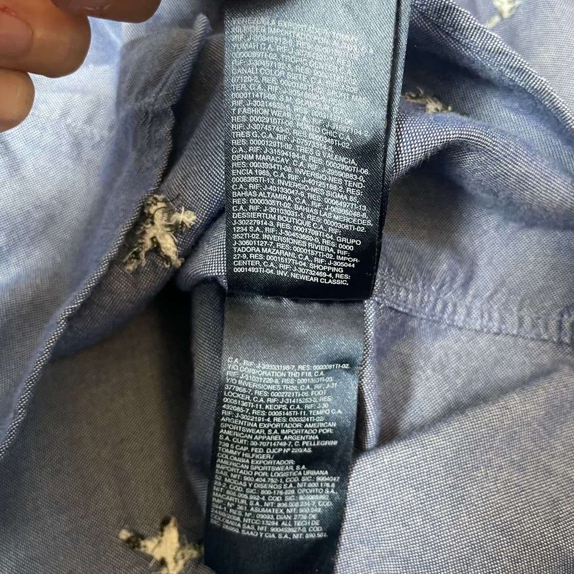 타미힐피거 버드 자수 긴팔 셔츠 M 상품이미지6