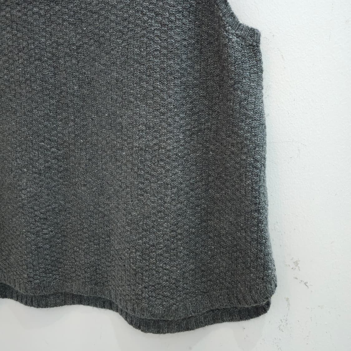 그레이 울 혼방 니트 베스트 상품이미지4