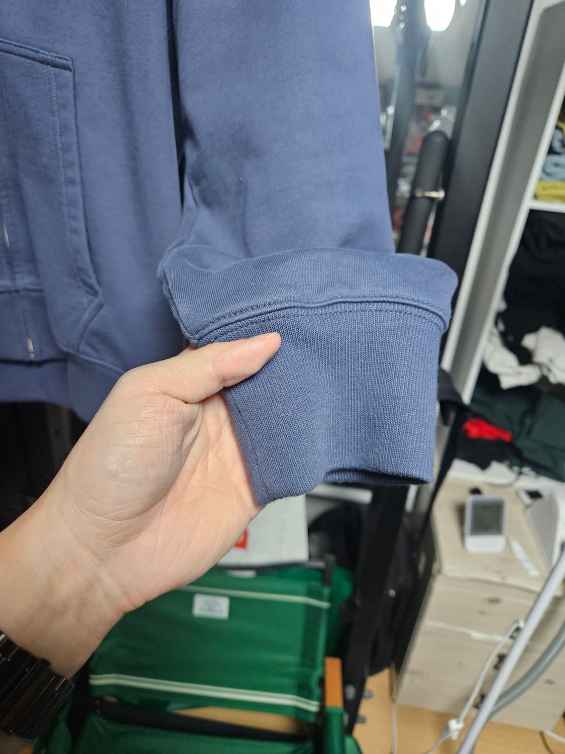 [L] 팔라스 트라이퍼프 프린트 집업 후드 네이비 - 23SS 상품이미지4