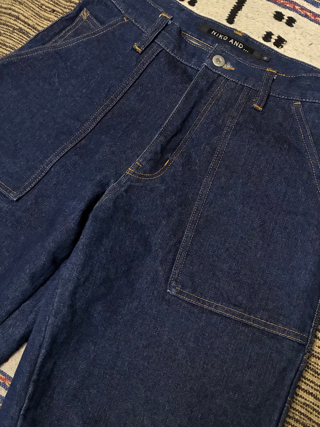 (3/32)niko and 니코앤드 와이드 실루엣 데님 카펜터 워크팬츠  상품이미지2