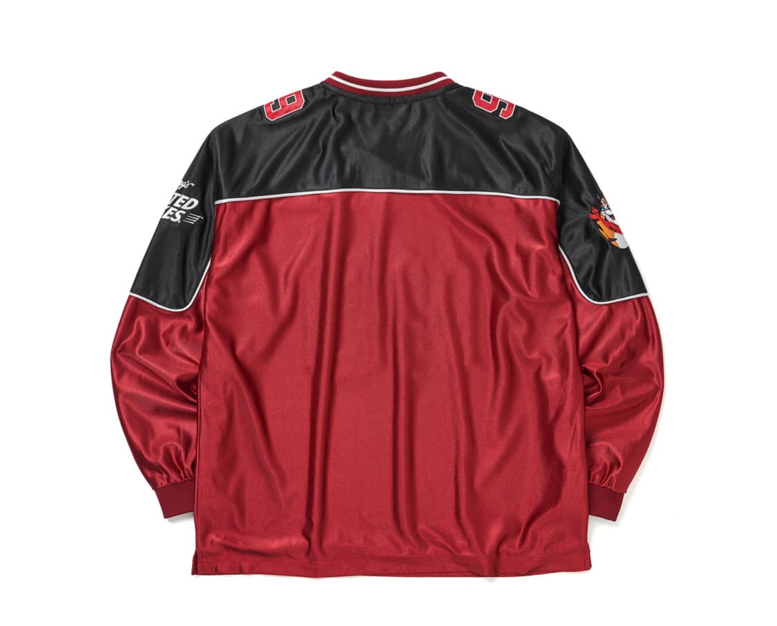 위캔더스 켈로그 콜라보 풋볼 저지 져지 레이싱 빈티지 버건디 스포티 레드 상품이미지2