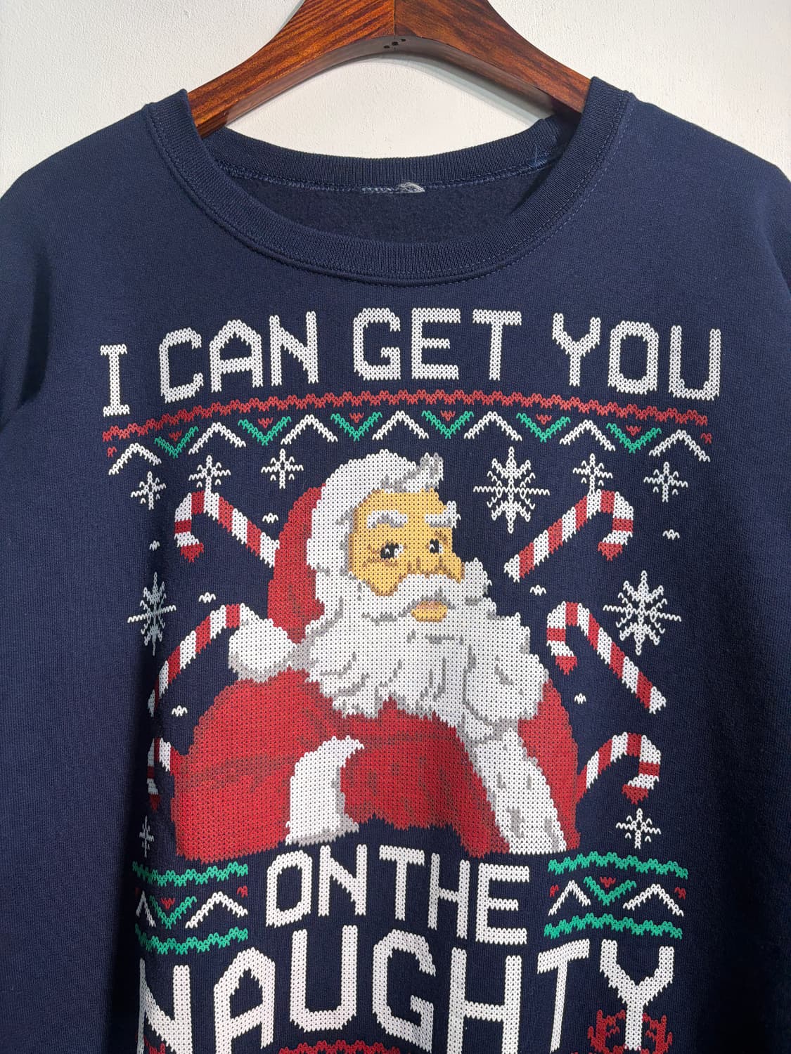 U.S.A. 크리스마스 산타클로스 맨투맨 XL 어글리니트 상품이미지3