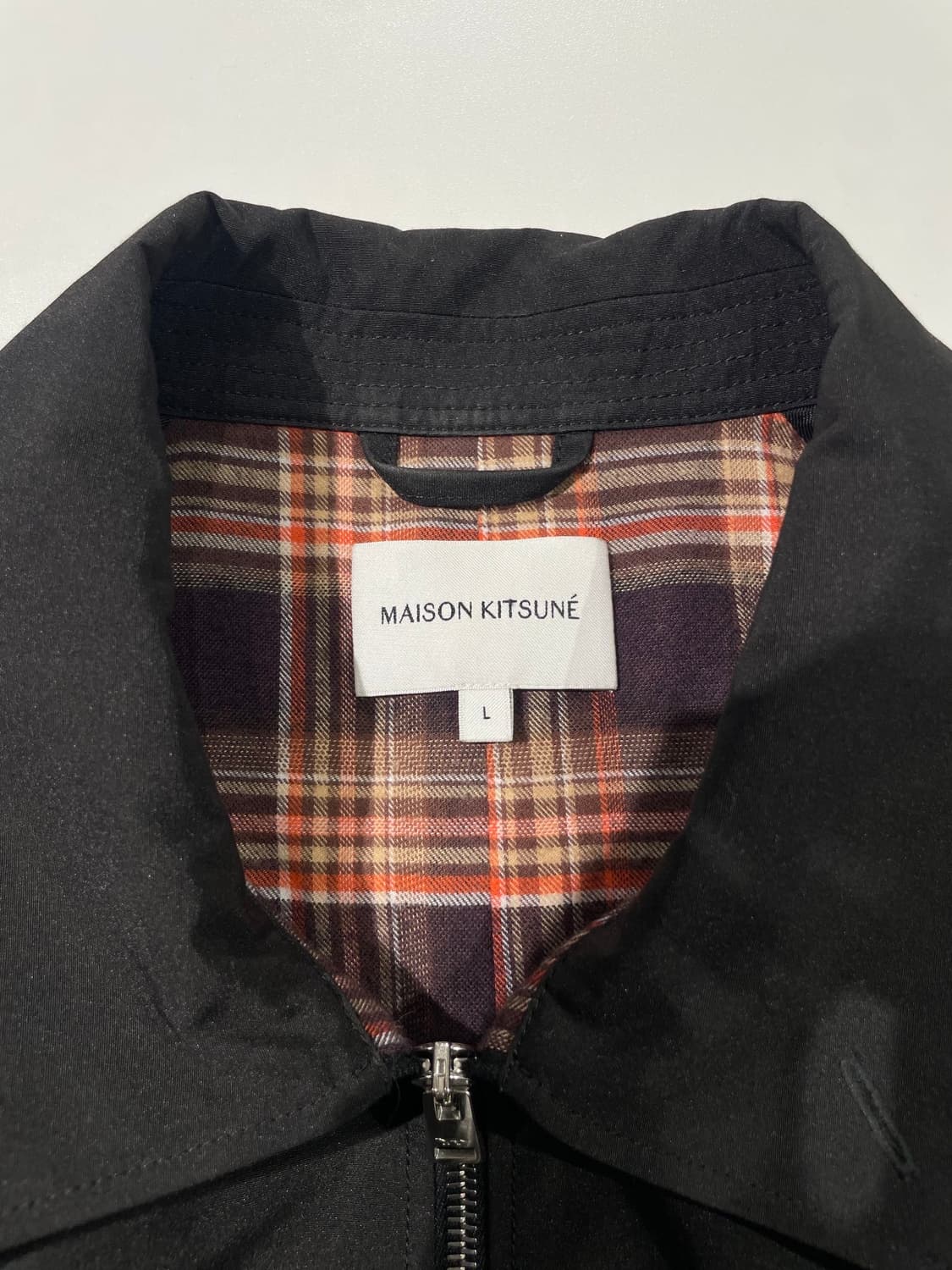 메종 키츠네 블랙 폭스 헤드 해링턴 자켓 상품이미지7