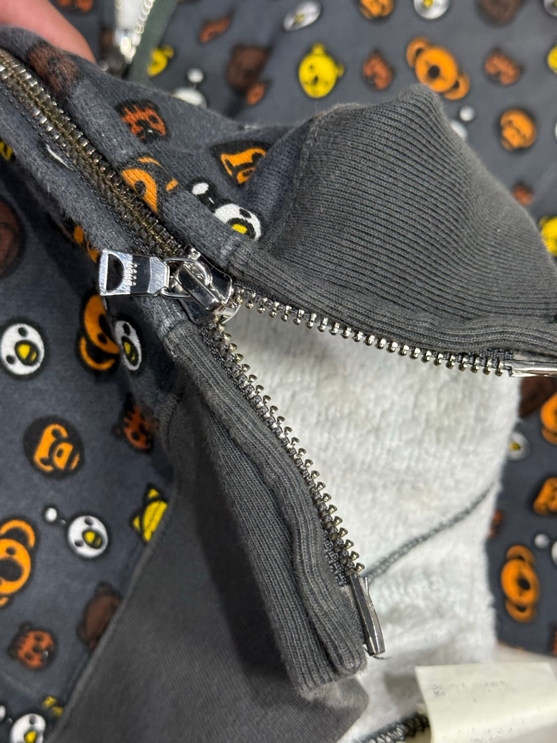 베이프 아카이브 베이비 마일로 모노그램 패턴 후드 집업 자켓 상품이미지6