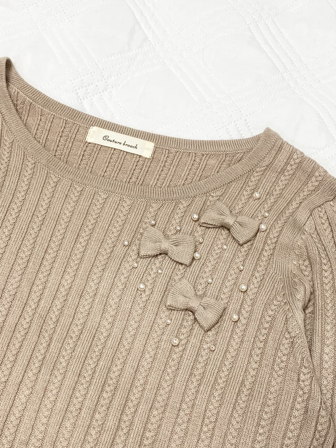 ꒰ঌ 로맨틱 히메갸루 리본 니트 ໒꒱ 상품이미지4