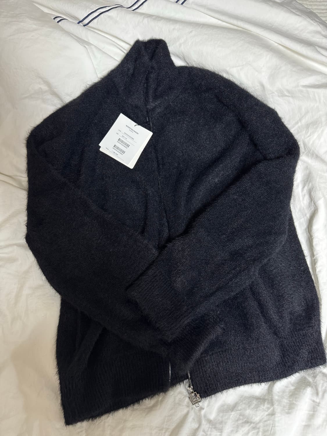 [52] 25fw 우영미 헤어리 집업 니트 판매합니다 상품이미지1