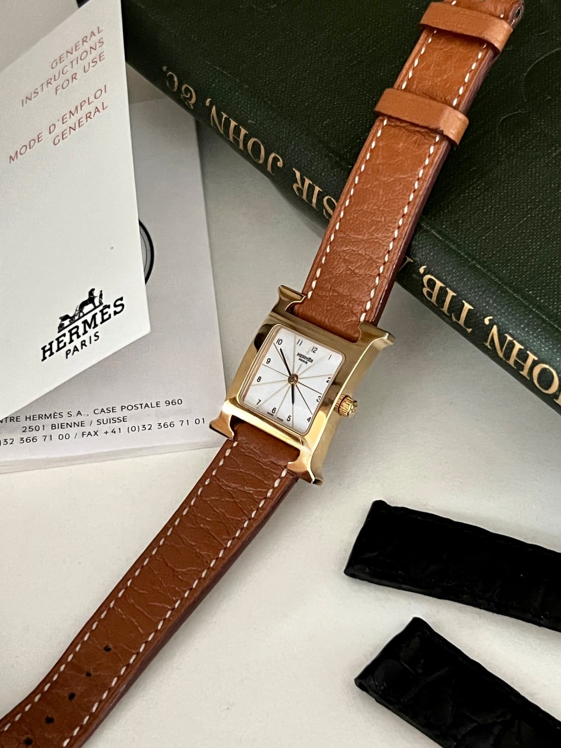 에르메스 H 아워 골드 시계 / 정품감정 . 케어 상품이미지6