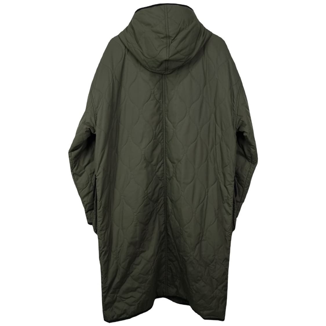 [일꼬르소] 오버핏 퀄팅 후드 코트 카키 M19669 상품이미지3