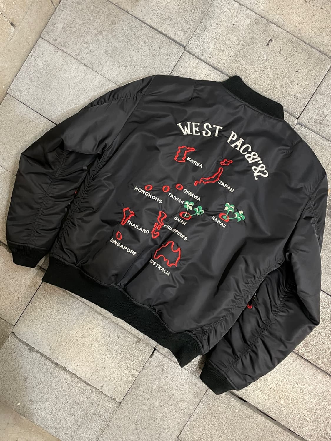 쇼트 웨스트 퍼시픽 수베니어 Ma-1 봄버 자켓 상품이미지5