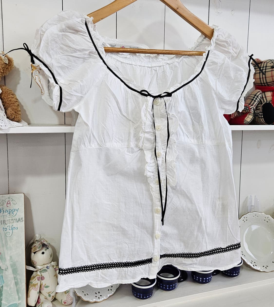 LEST ROSE 프릴 블라우스 상품이미지2