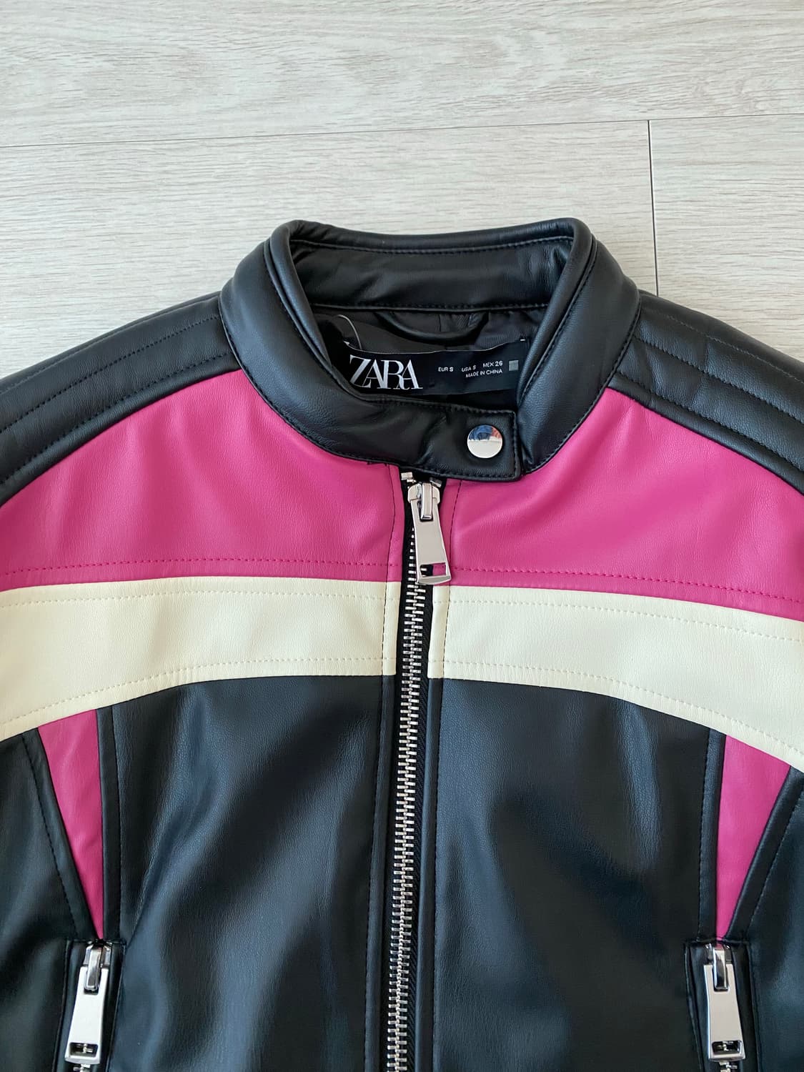 자라 퍽스 레더 자켓 상품이미지2