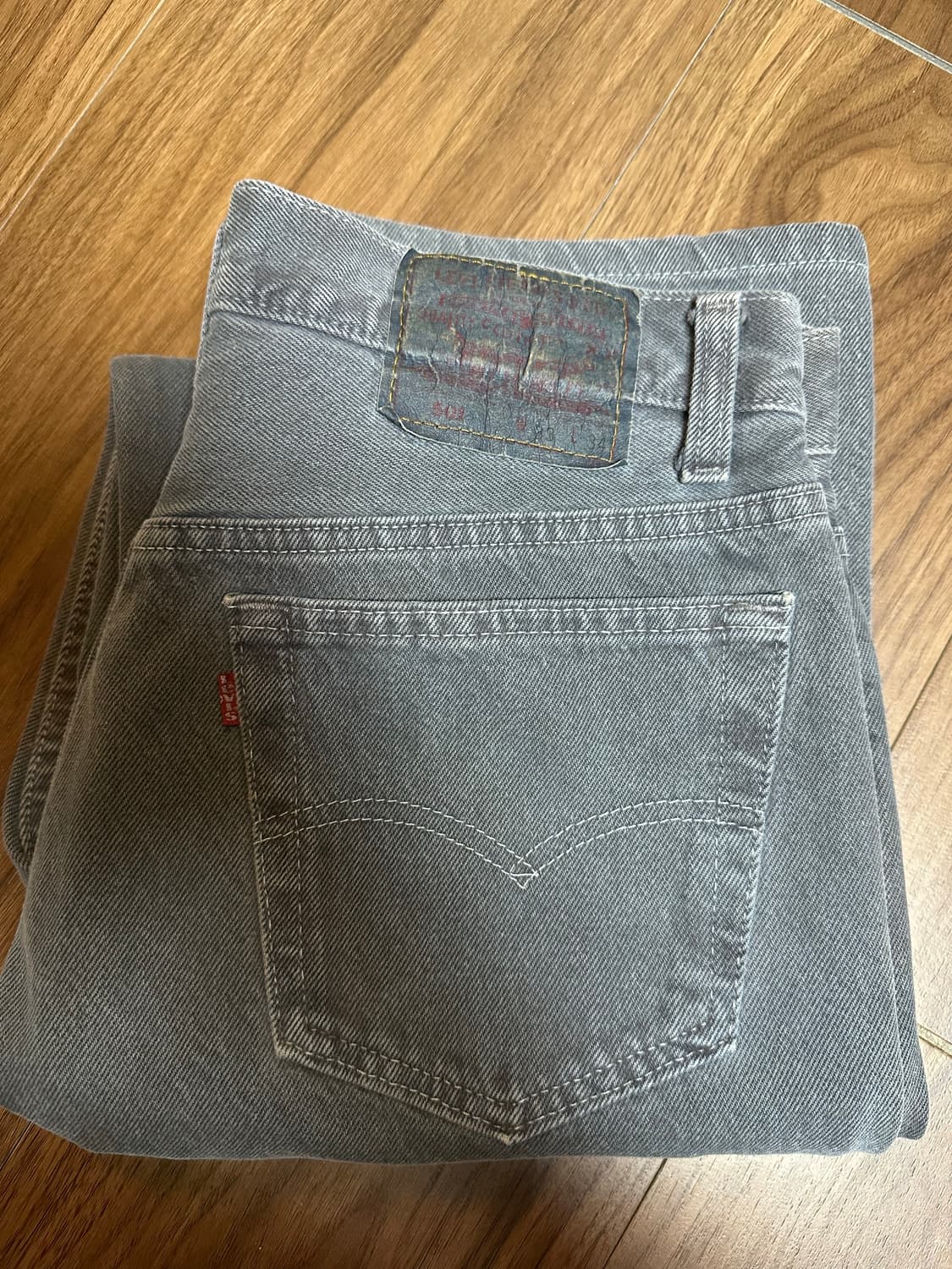 90s 빈티지 리바이스 501 차콜 그레이 상품이미지8