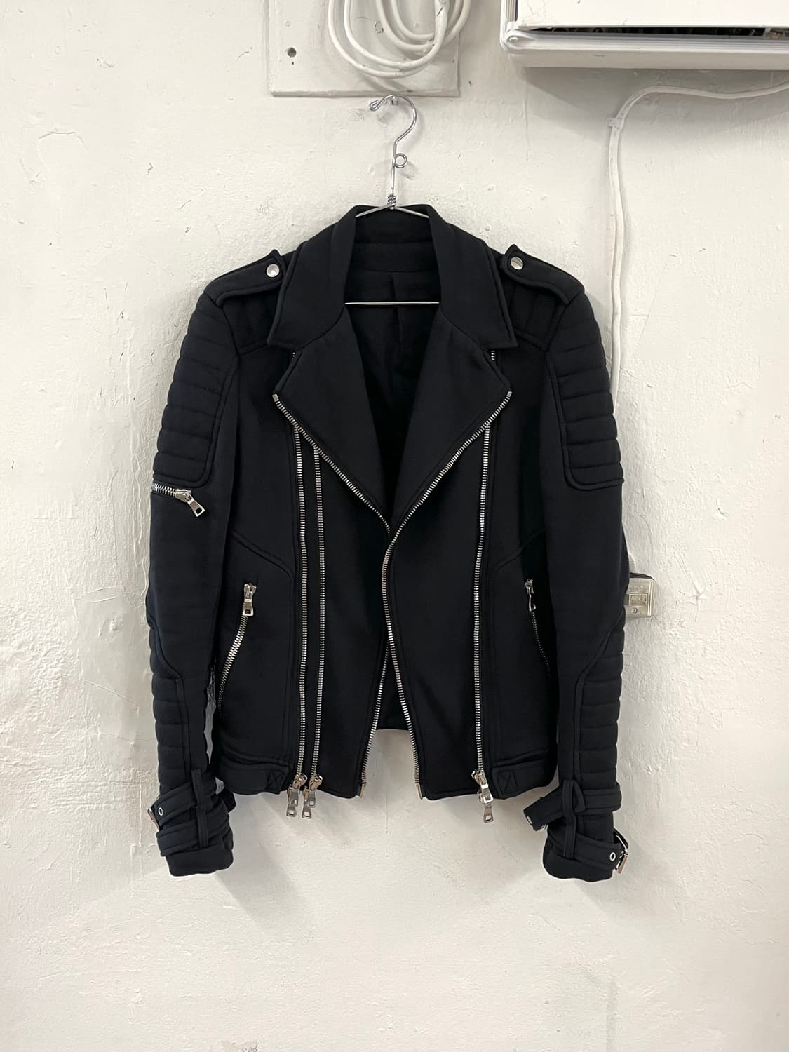 발망 2014SS 올리비에 루스테인 멀티지퍼 코튼 라이더 자켓 상품이미지1