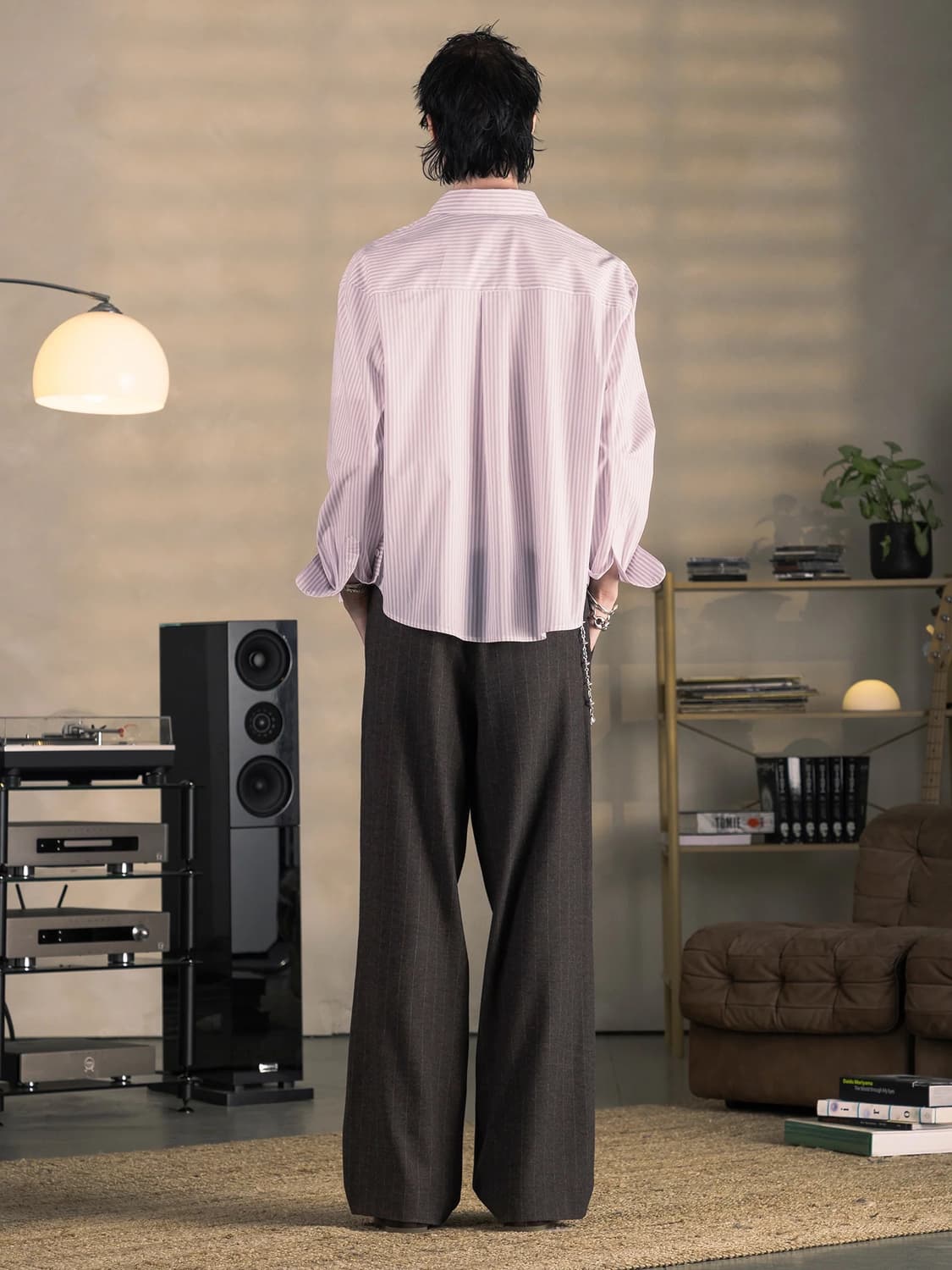 ENRAGE PINSTRIPE LETTER SHIRT L 상품이미지2