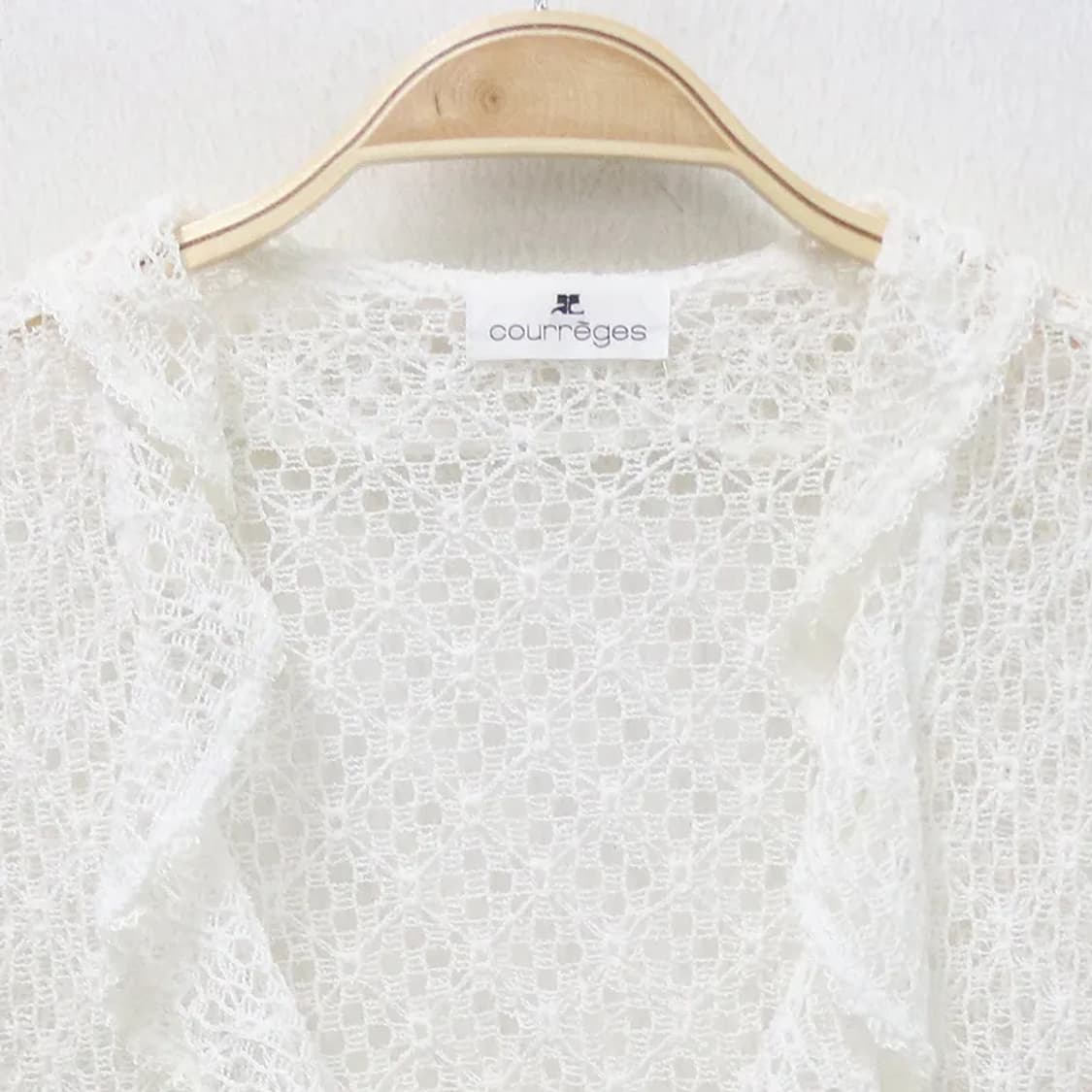 꾸레쥬 프릴 레이스 가디건 66115 상품이미지5