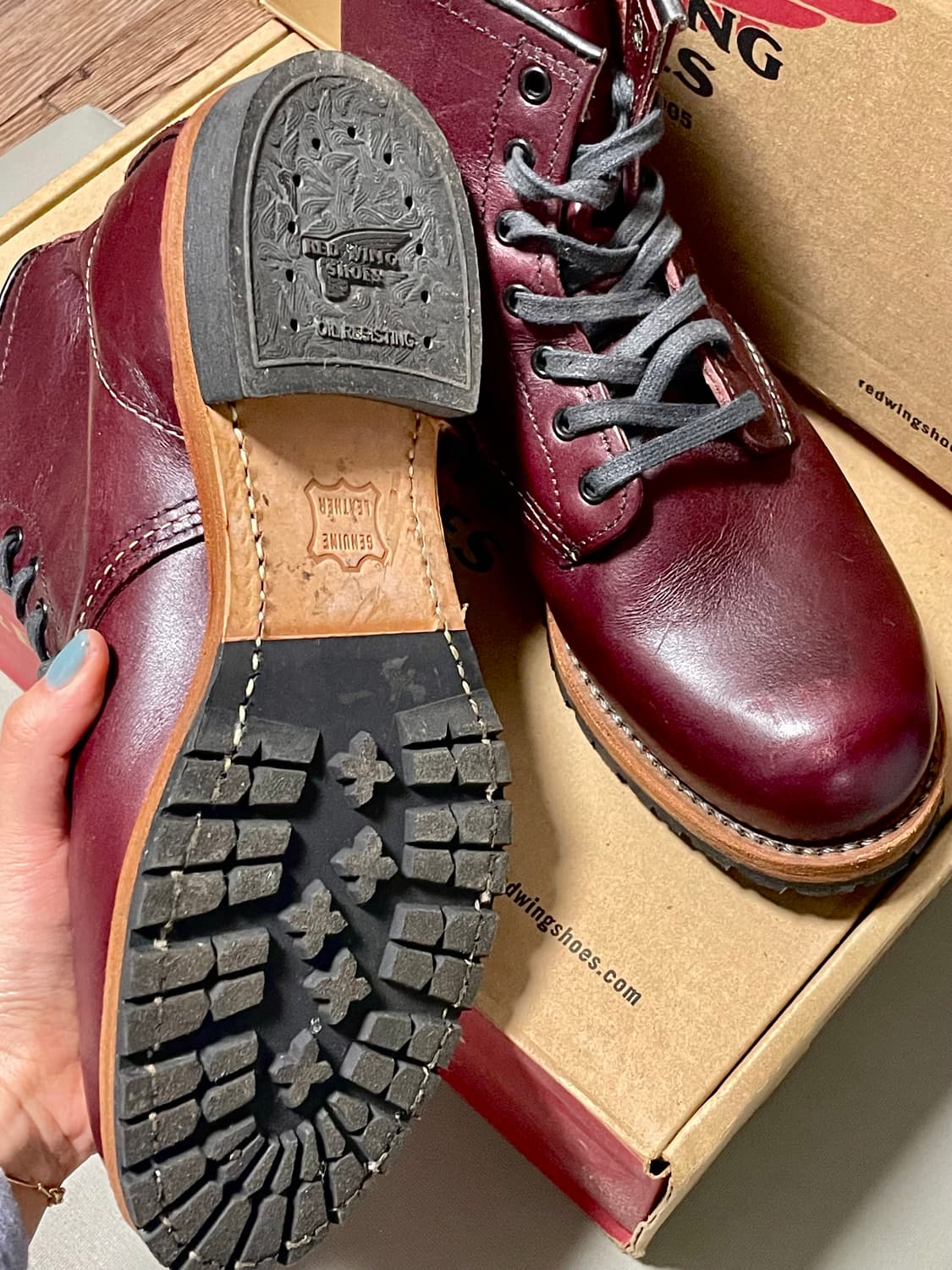 레드윙 9011 벡맨 페더스톤 블랙체리 6d 상품이미지2