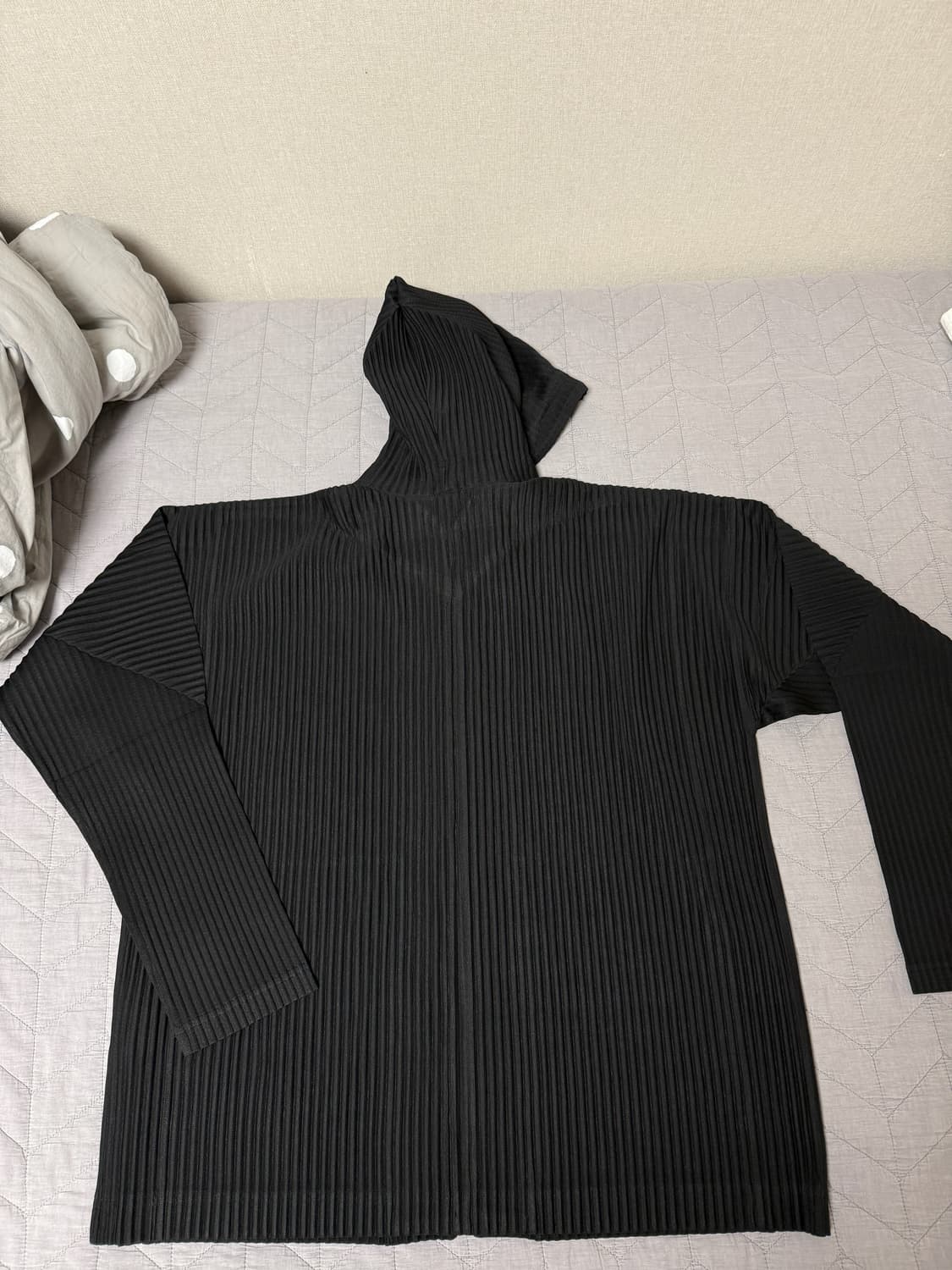 옴므플리세 후드집업 블랙 4 상품이미지2