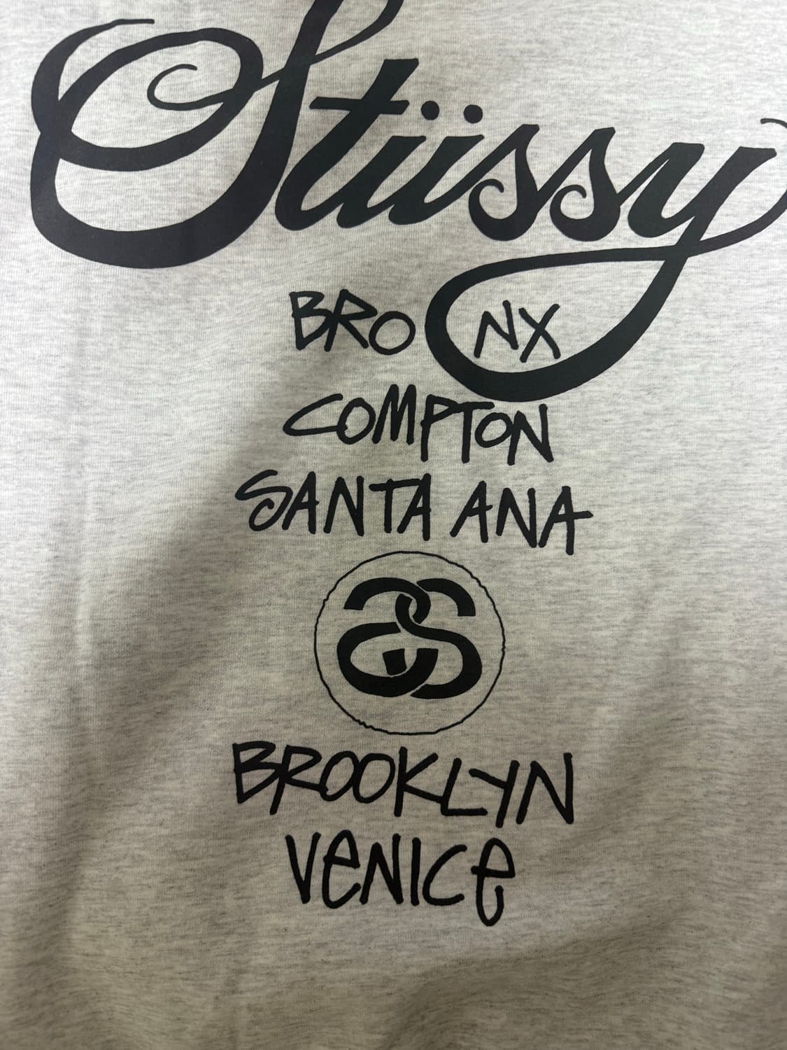 스투시 월드투어 애쉬헤더 후드티 L 상품이미지3