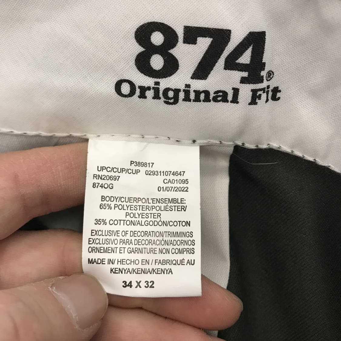 디키즈 874 오리지널 치노팬츠 올리브 [34x32] 상품이미지5