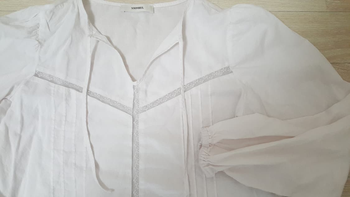 [품절상품] 윤슬샵 breath 브레스 슬리브 블라우스 핑크 상품이미지7