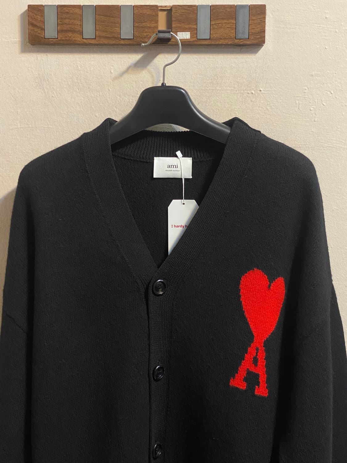 아미 하트 로고 니트 가디건 상품이미지2