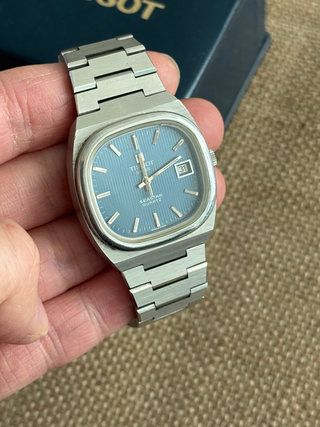 1970s 레어 빈티지 티쏘 TISSOT 씨스타 테레비 쿼츠 상품이미지5