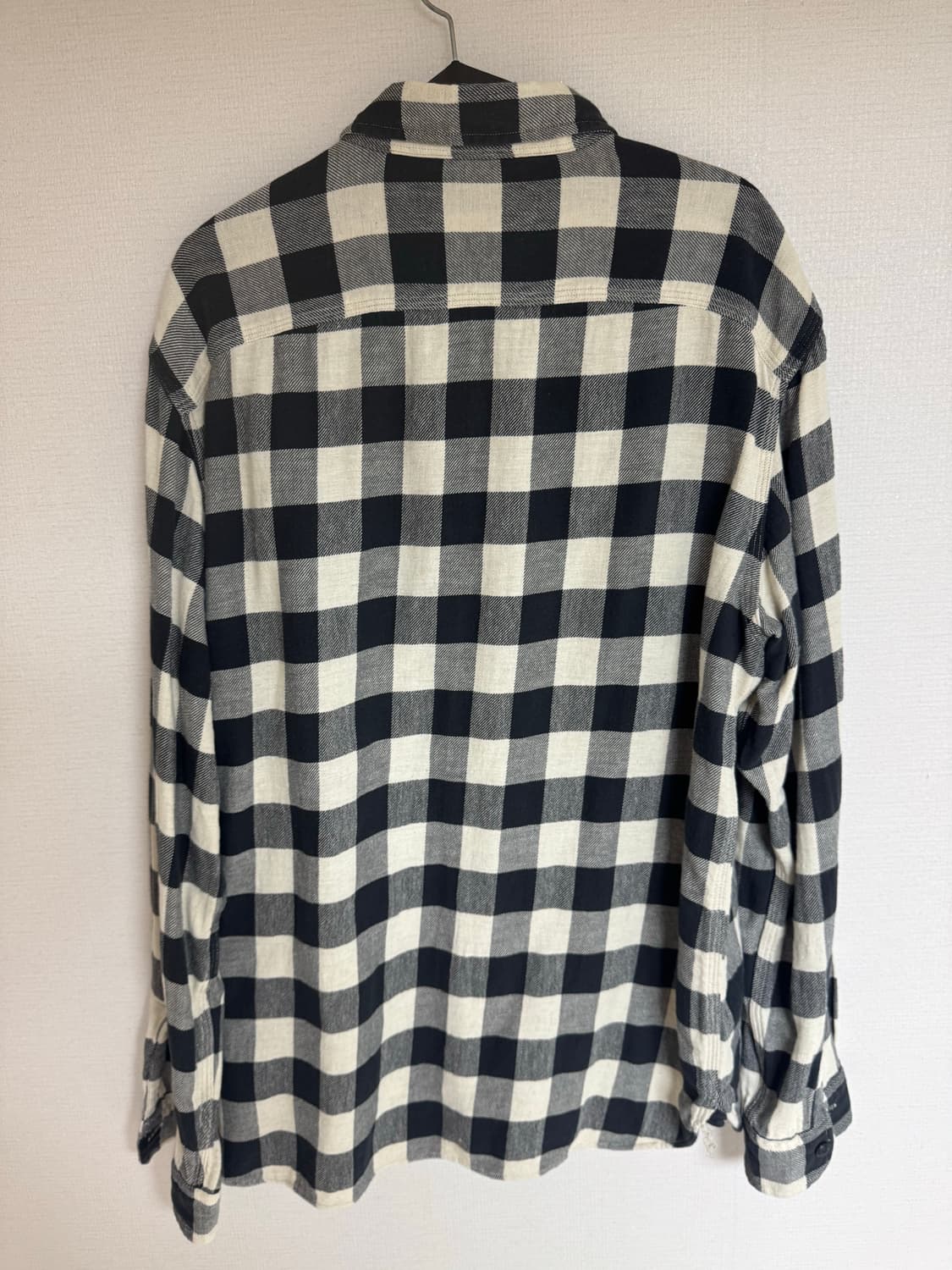 L RRL 버팔로 체크 트윌 워크 블랙 화이트 체크 셔츠 상품이미지8