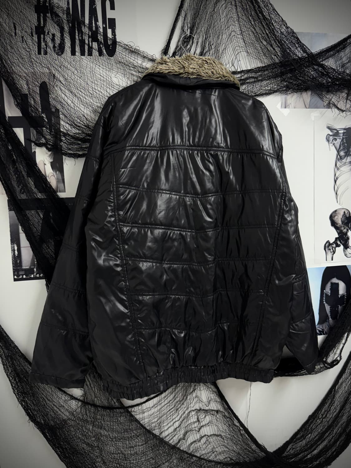 00s fur zipper detailed jumper 상품이미지3