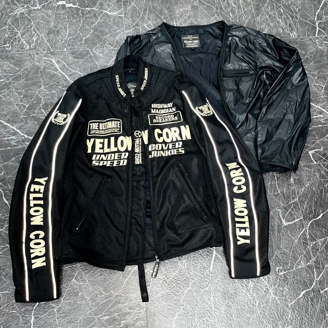 L 옐로우콘 슬래지해머 리플렉티브 레이싱 자켓 상품이미지1