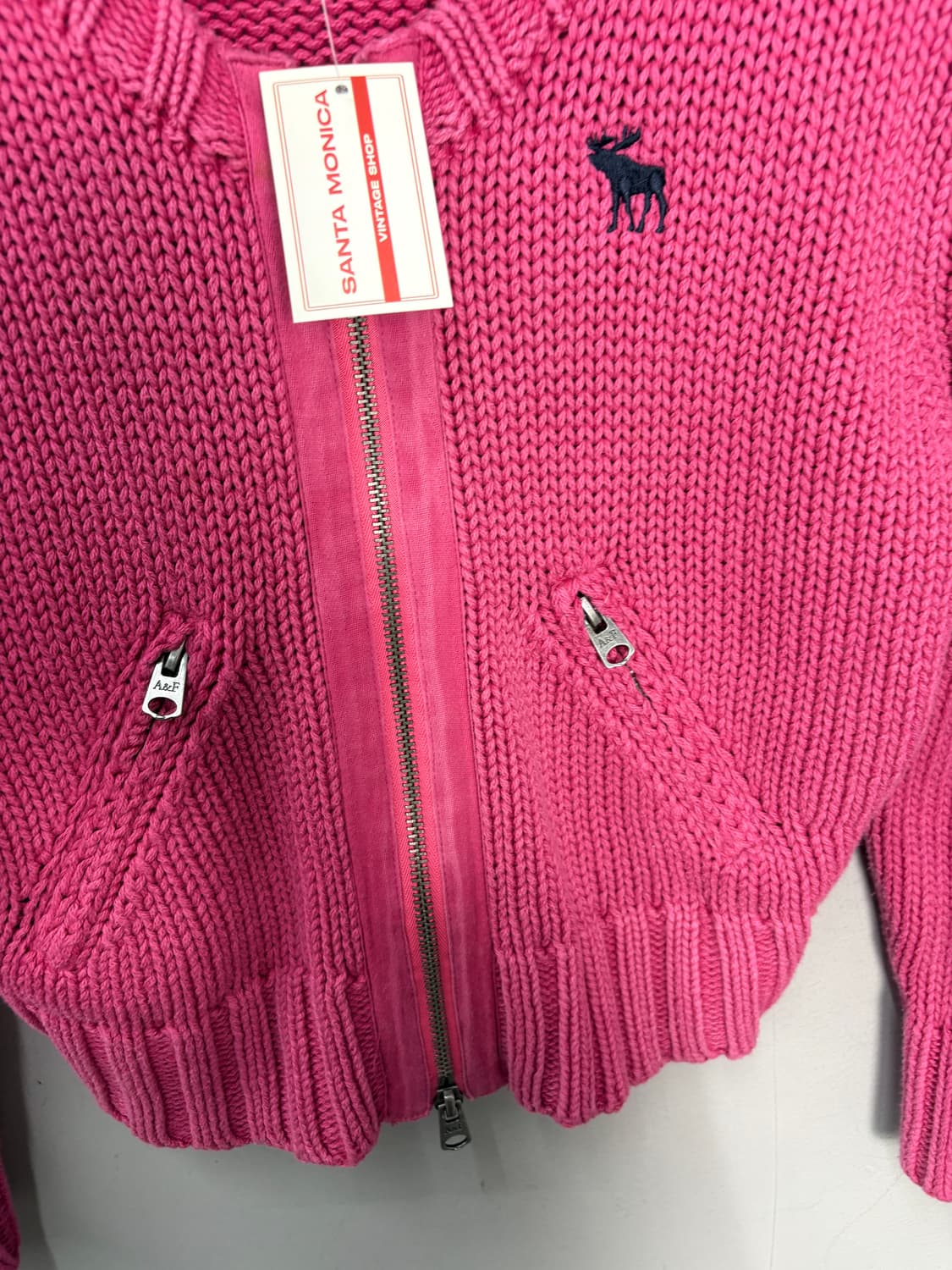 아베크롬비 y2k 투웨이 니트집업 A3630 상품이미지3