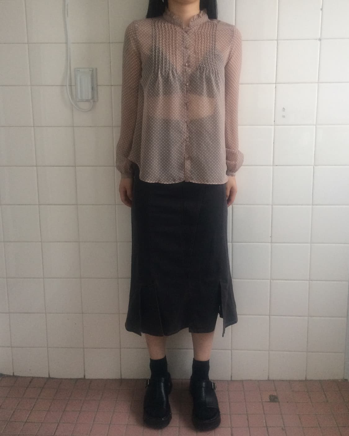 Dot pattern blouse 상품이미지6