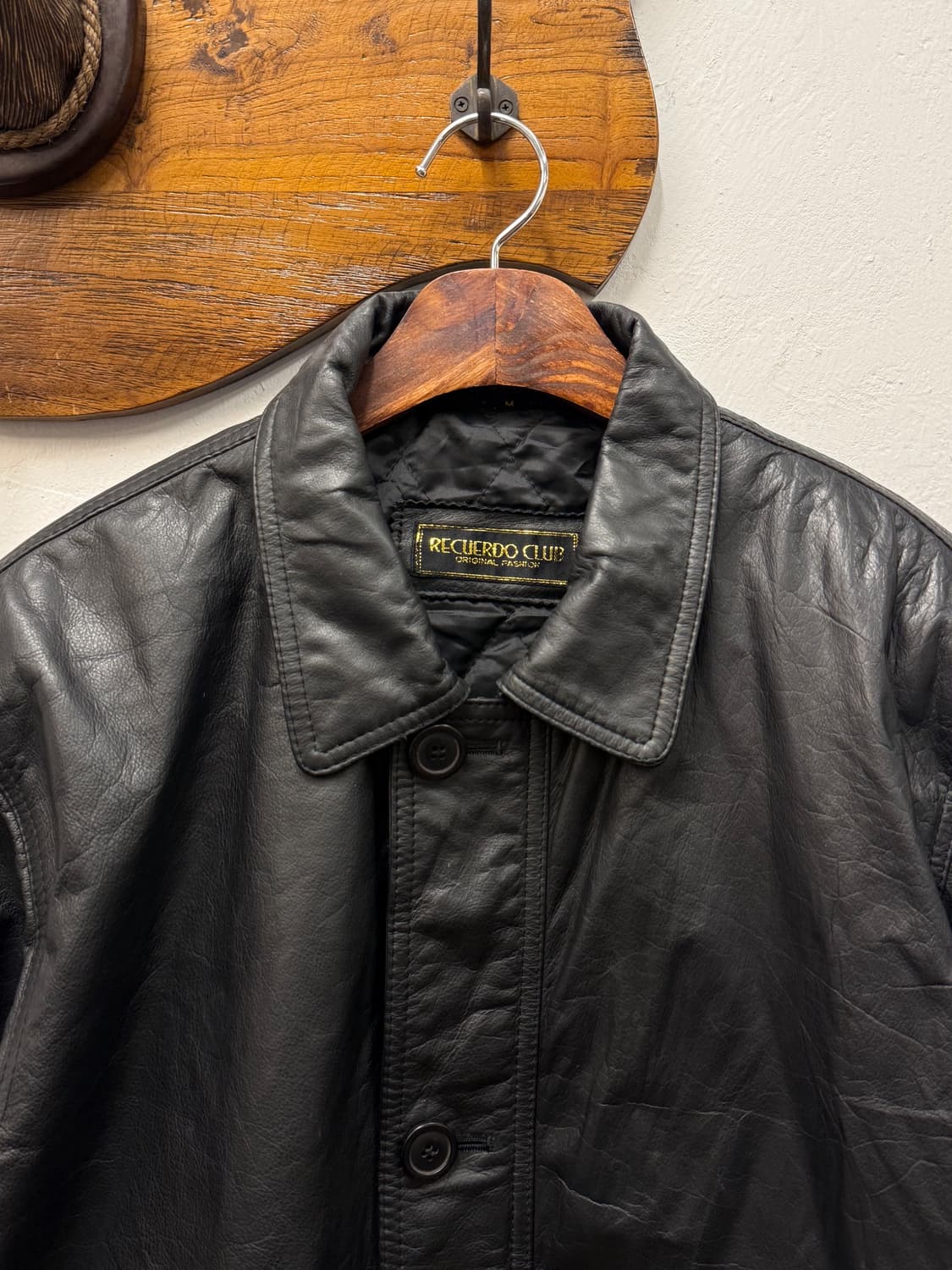 M) RECUERDO CLUB Cowhide Leather Car Coa 상품이미지2