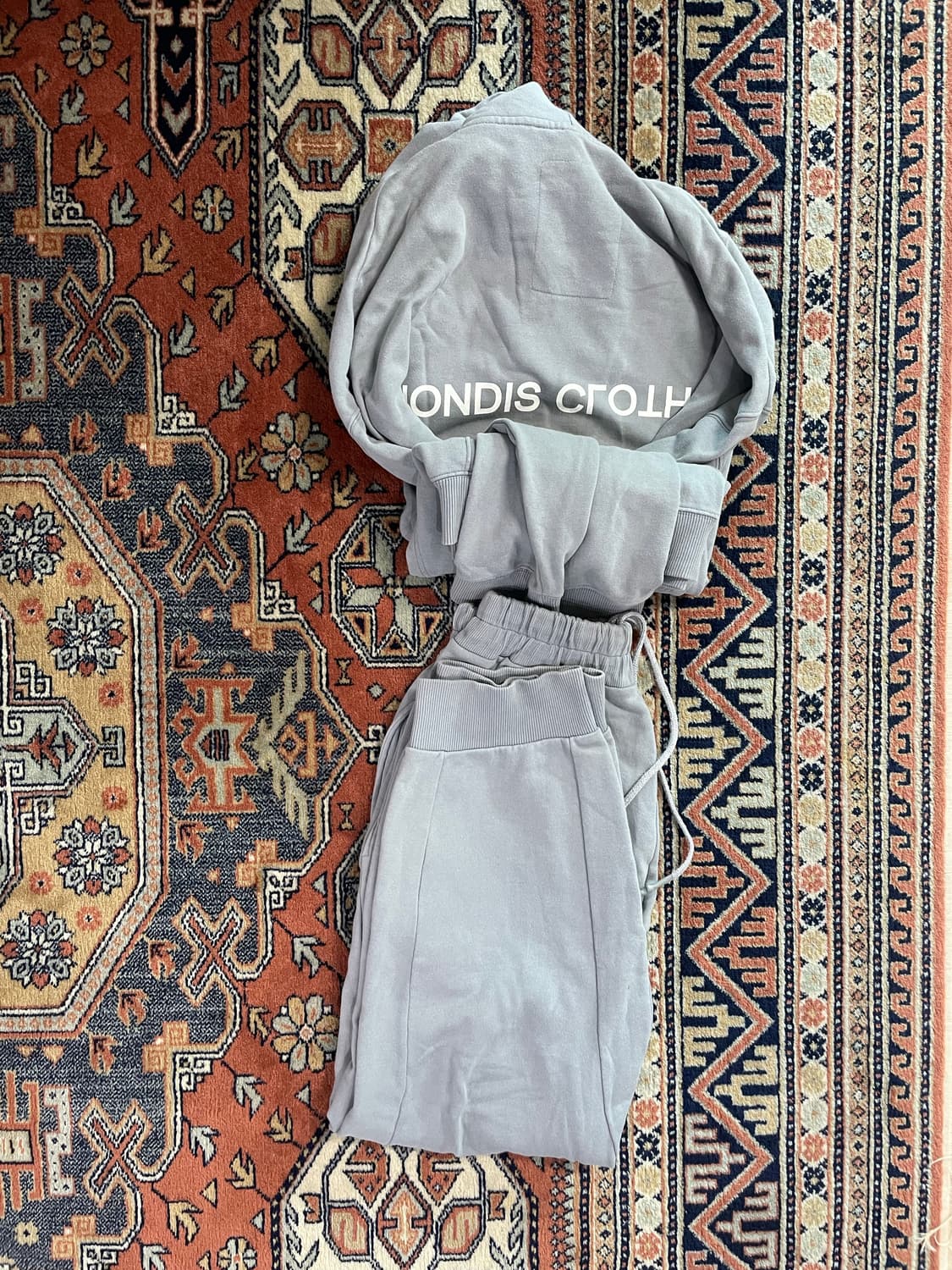 논디스클로스 키드밀리 브랜드 스웻 셋업 상품이미지2