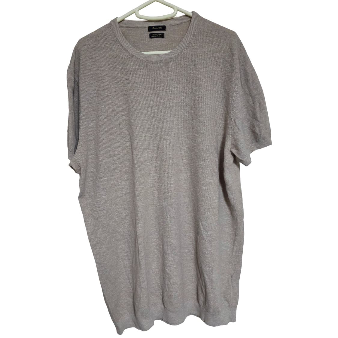 마시모두띠(Massimo Dutti) 리넨 니트 반팔 티셔츠 (L) 상품이미지1