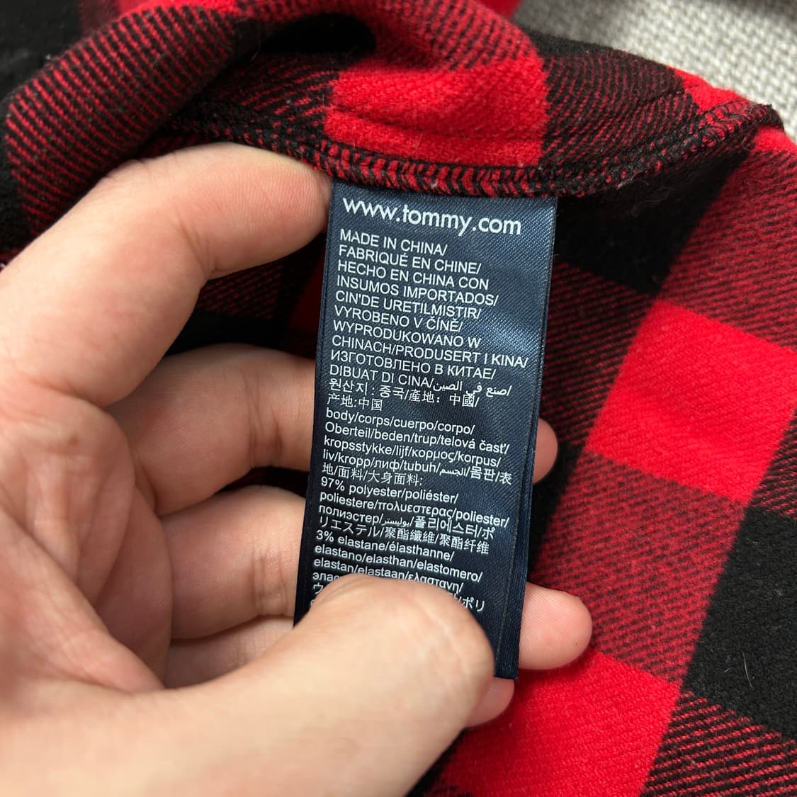 타미진스 빅플래그 릴렉스핏 체크셔츠(M) 상품이미지7