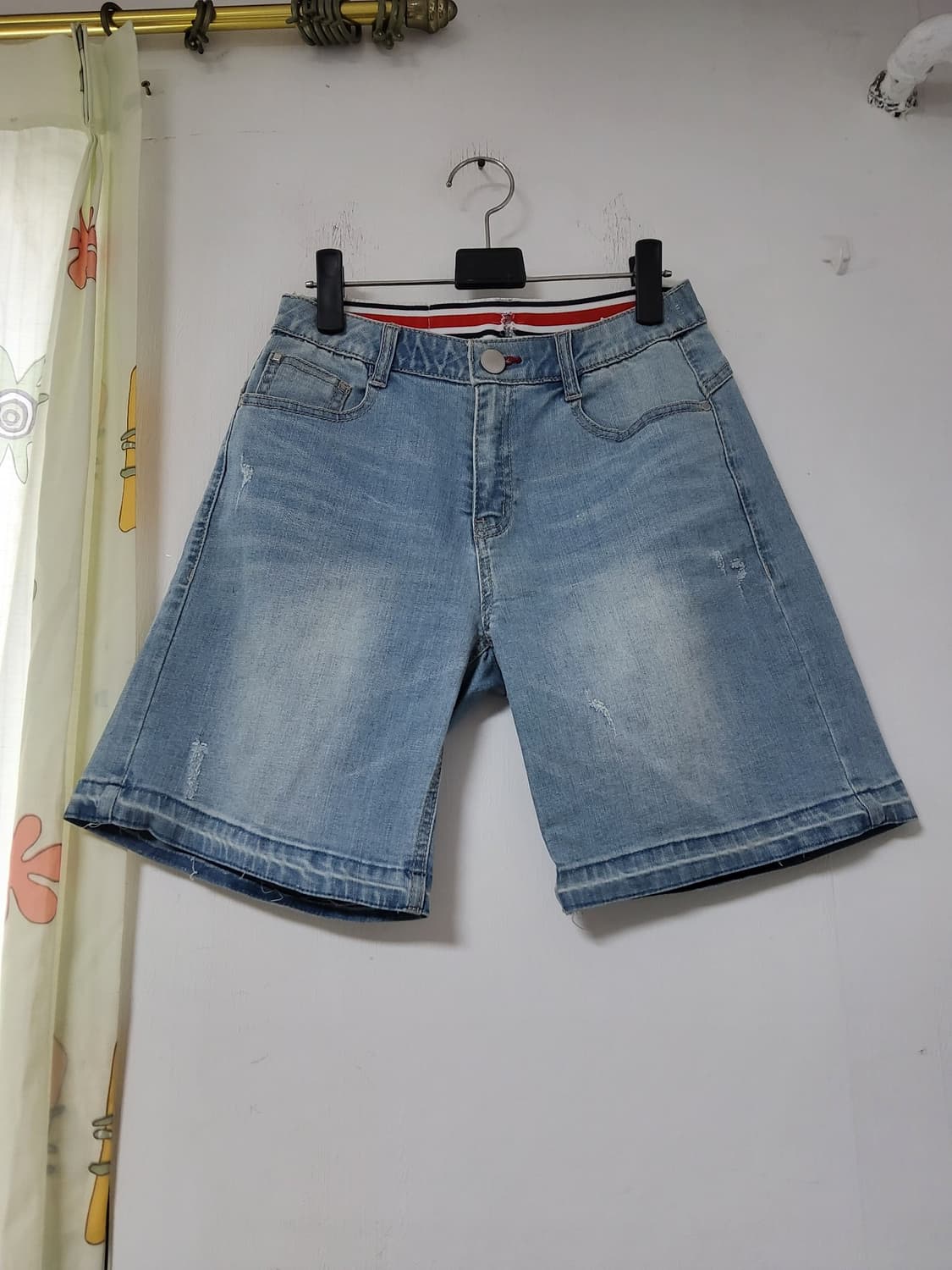 빈티지 연청 데님 반바지 27 상품이미지1