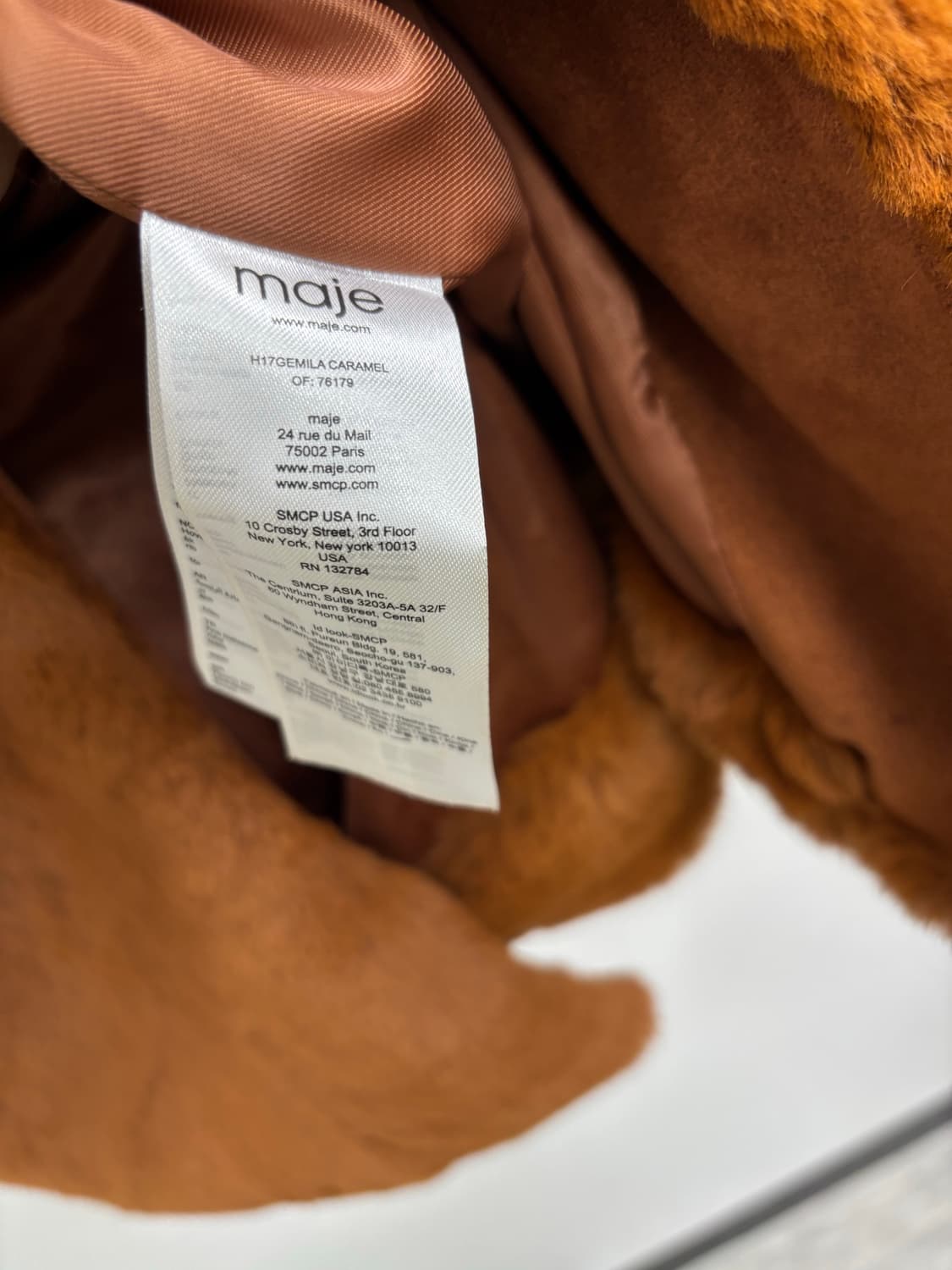 MAJE 마쥬 에코 퍼 노카라 코트 상품이미지5