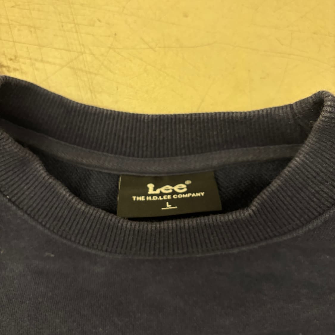Lee 빅로고 네이비 맨투맨 상품이미지3