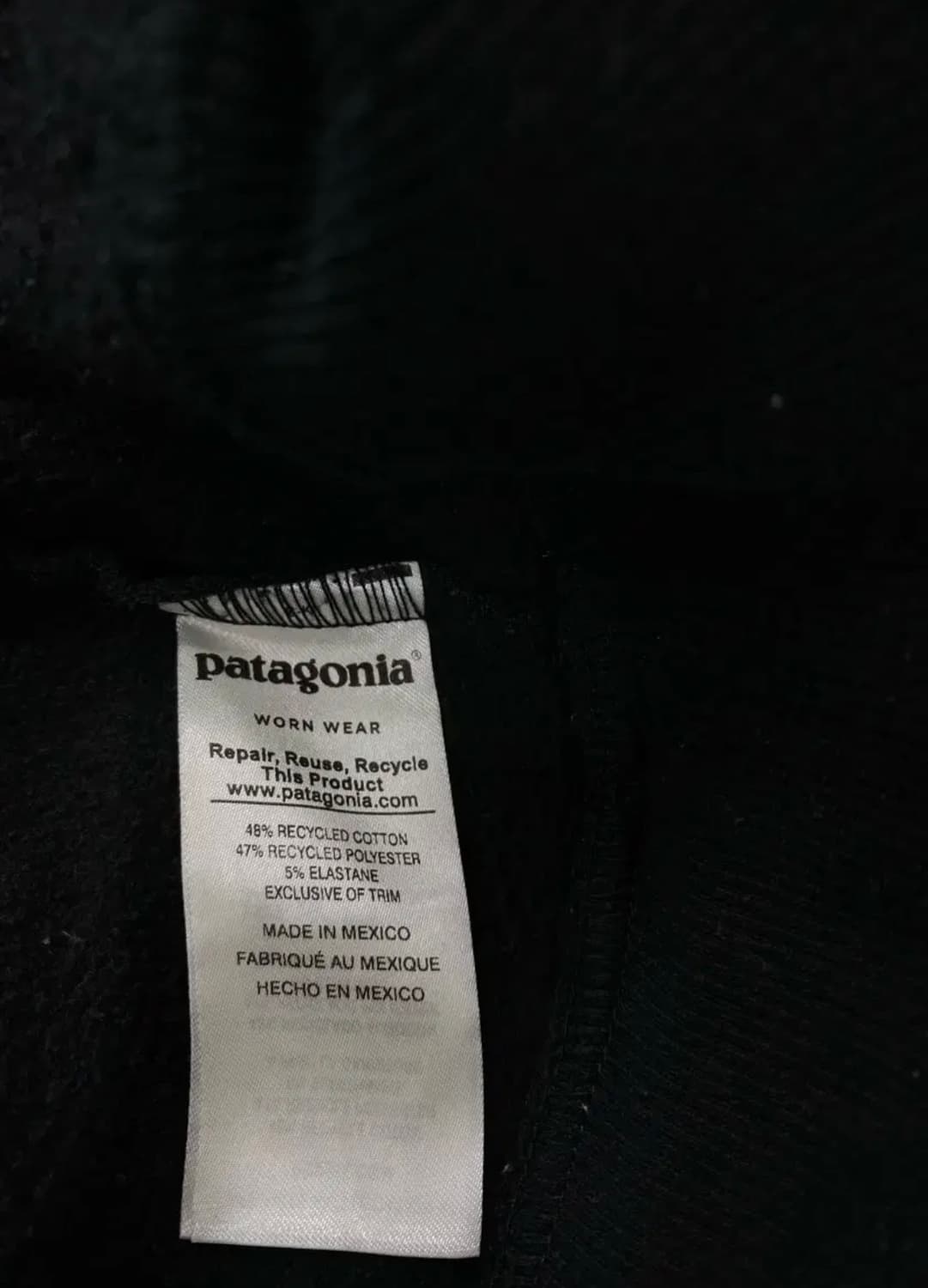 파타고니아 Patagonia 블랙 기모 후디 후드티 M 상품이미지7